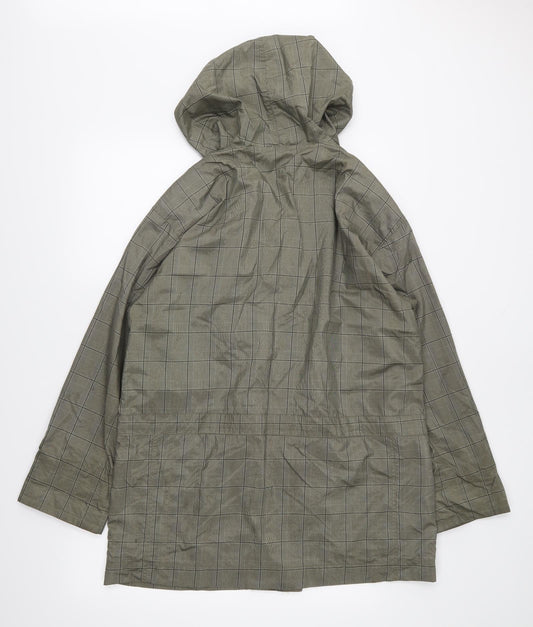 Rossetti Womens Grey Check Anorak Coat Size 10