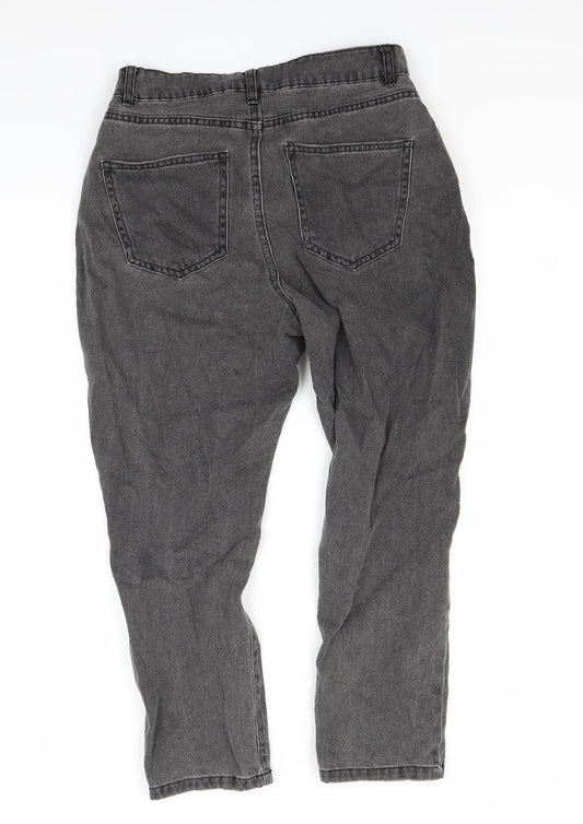 Noisy may Womens Black Denim Tapered Jeans Size 10 L28 in