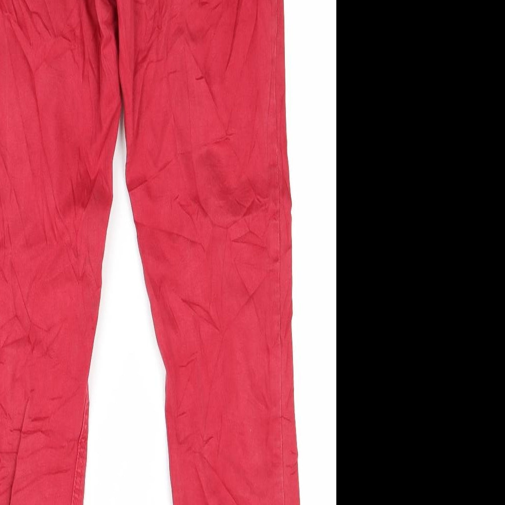 Marks and Spencer Womens Red Denim Flared Jeans Size 10 L28 in