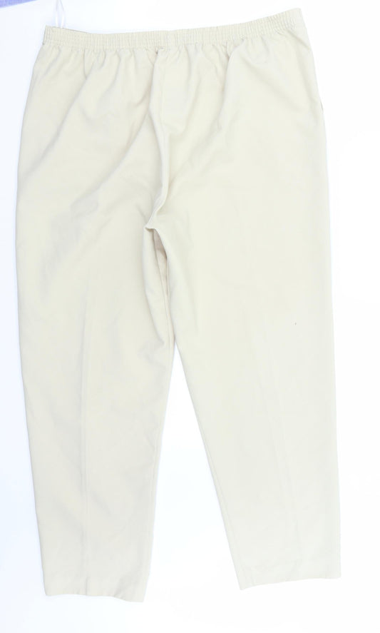 Award Womens Beige Trousers Size 18 L28 in