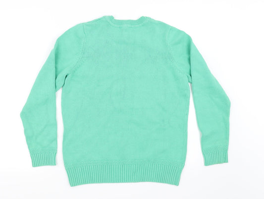 Love knitwear Womens Green Pullover Jumper Size 14