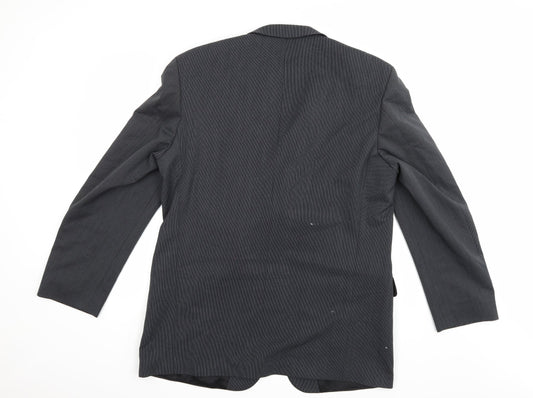 Copperstone Mens Grey Rayon Jacket Suit Jacket Size 44