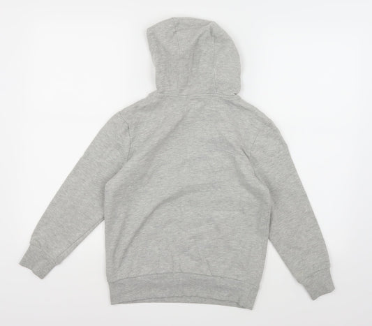 F&F Boys Grey Jersey Pullover Hoodie Size 9-10 Years