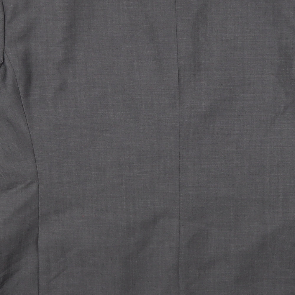 Brand and care label for Next men’s grey rayon jacket suit jacket, size 42
