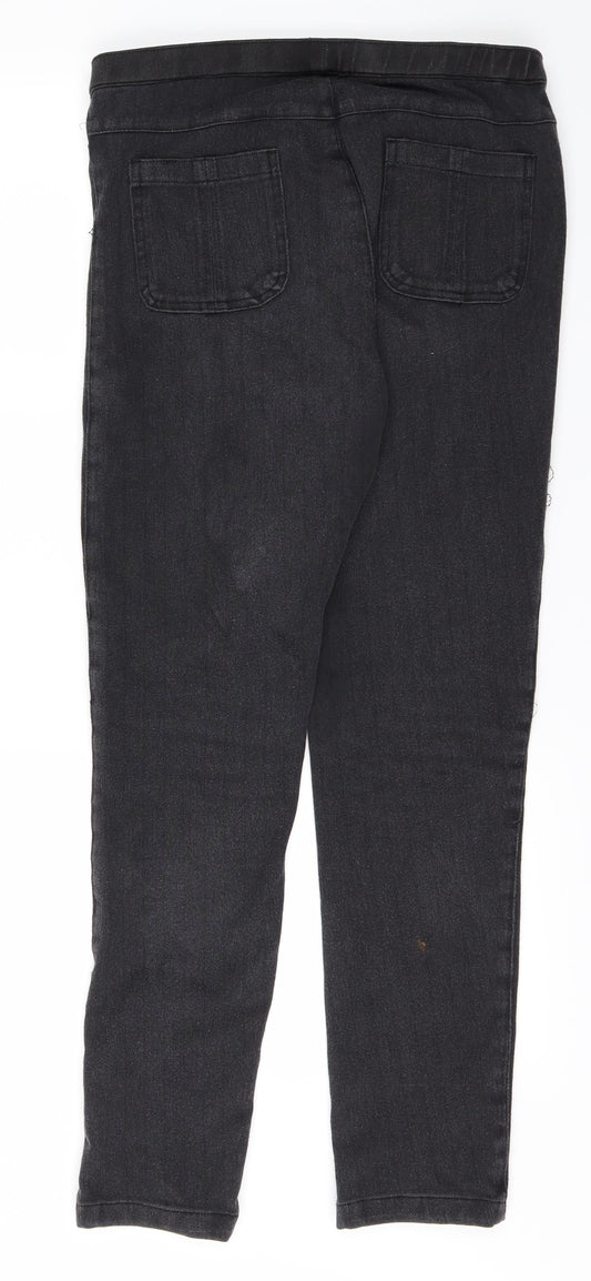Ridley Womens Black Straight Jeans Size M L27 in
