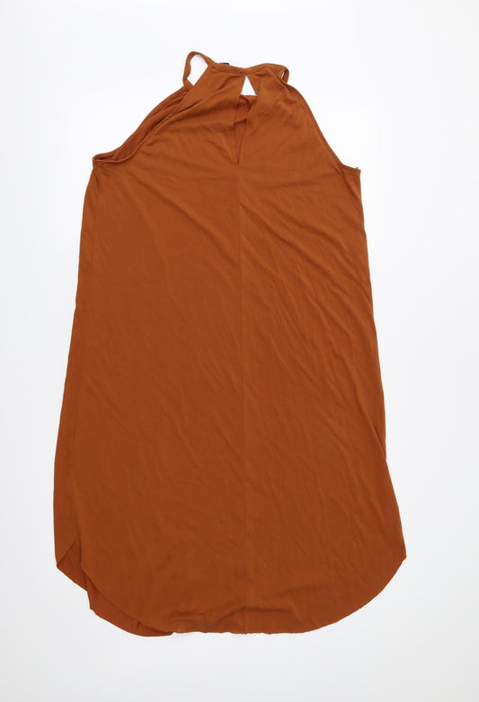 FOREVER 21 Womens Orange A-Line Size M