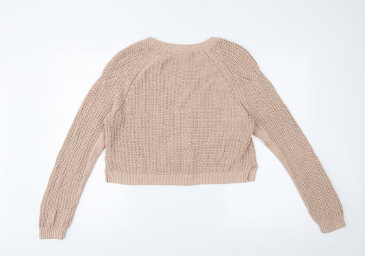 H&M Womens Beige Pullover Jumper Size M
