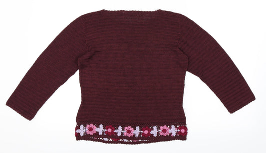 Soon Womens Purple Pullover Jumper Size 10
