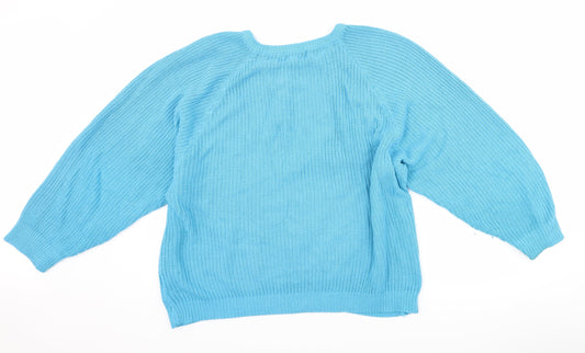 HONEY Womens Black Knit Pullover Jumper One Size