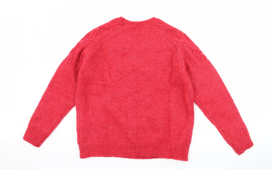 Papaya Womens Pink Pullover Jumper Size M