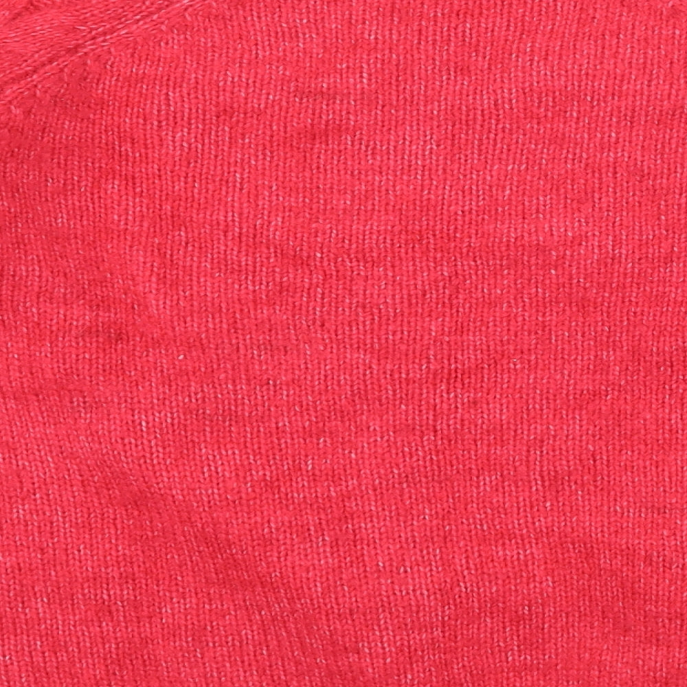 Brand and care label for Papaya women’s pink jumper, size M