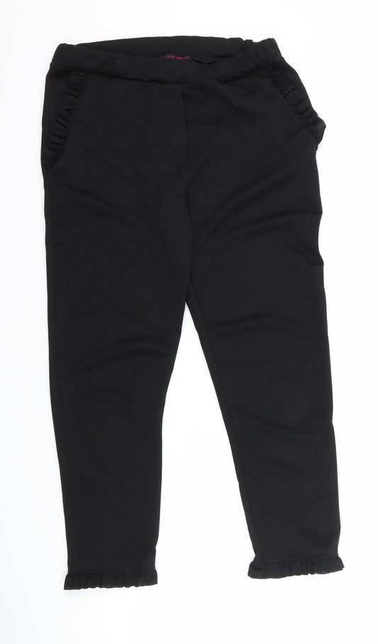 Missi London Womens Black Trousers Size 12 L23 in