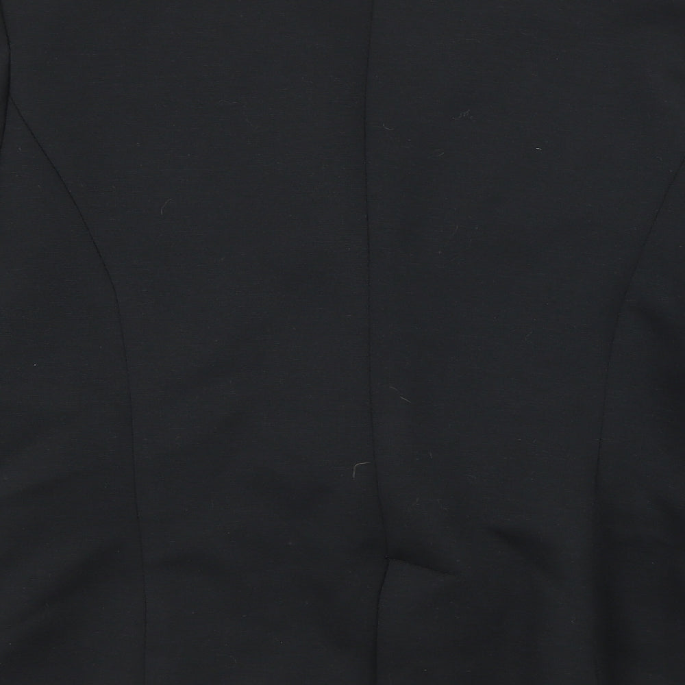 Brand and care label for Damart women’s black jacket suit jacket, size UK 14