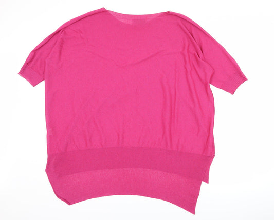 Luisa Conti Womens Pink Basic T-Shirt Size S