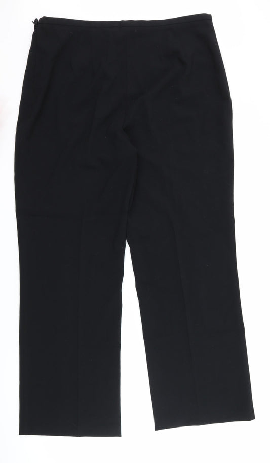 Marks and Spencer Womens Black Trousers Size 36 L30 in