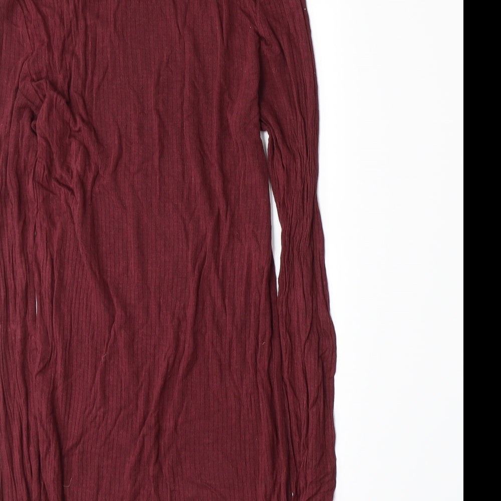 Axel Womens Red Basic T-Shirt Size 10
