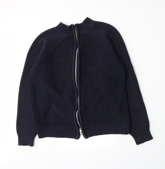 H&M Womens Blue Knit Pullover Jumper Size S