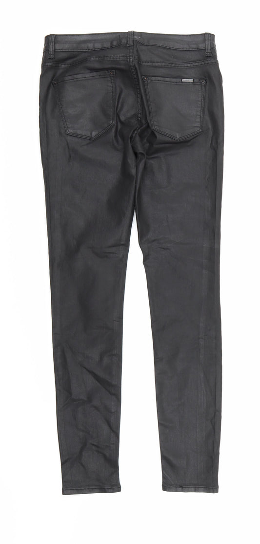 Zara Womens Black Denim Skinny Jeans Size 8 L28 in