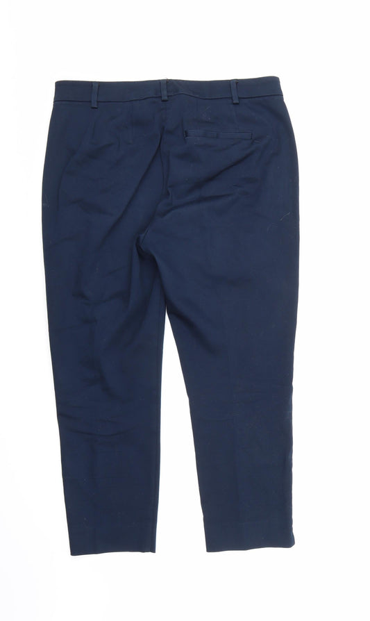 Marks and Spencer Womens Blue Trousers Size 12 L24 in