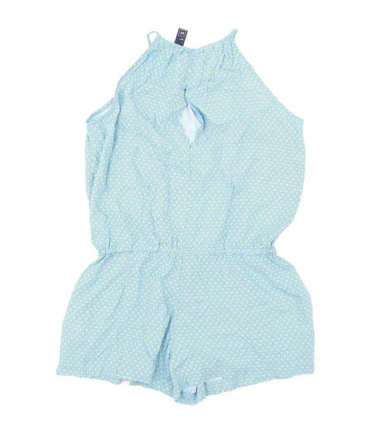 Gap Womens Blue Geometric Playsuit One-Piece Size S