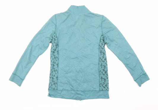 Traidcraft Womens Blue Full Zip Sweatshirt Size 10