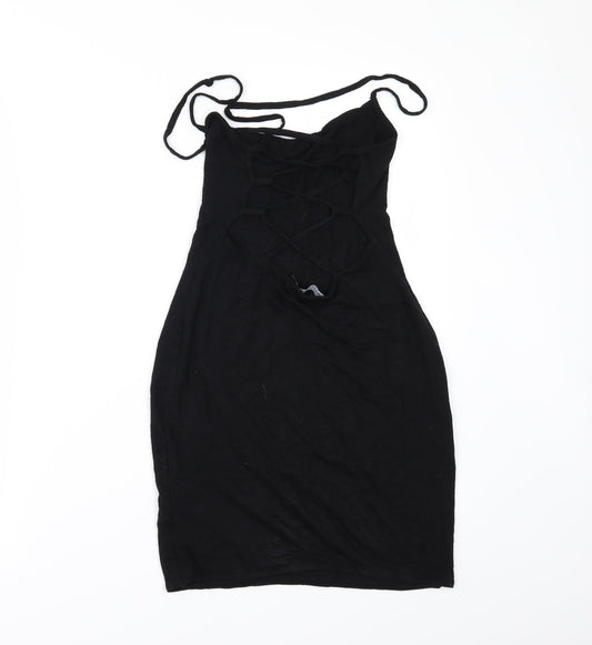 Nasty Gal Womens Black Basic T-Shirt Size 8