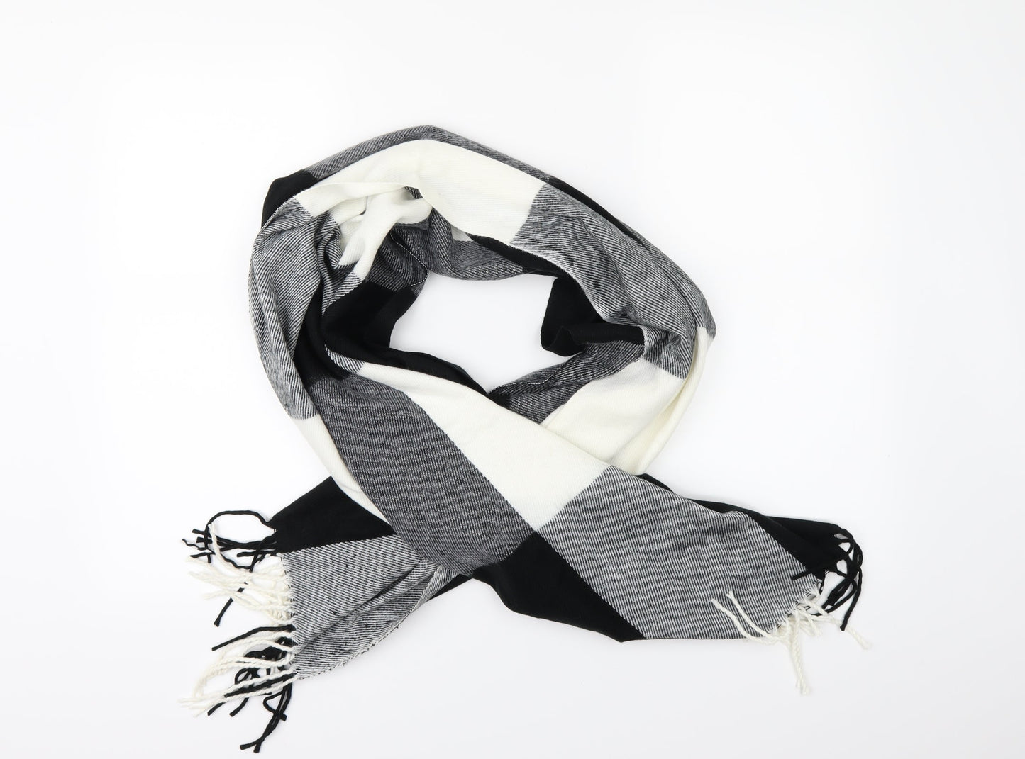 Preworn Unisex Multicoloured Check Scarf