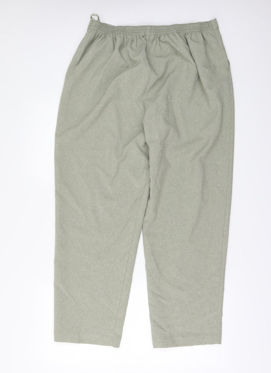 Classic Womens Green Trousers Size 18 L25 in