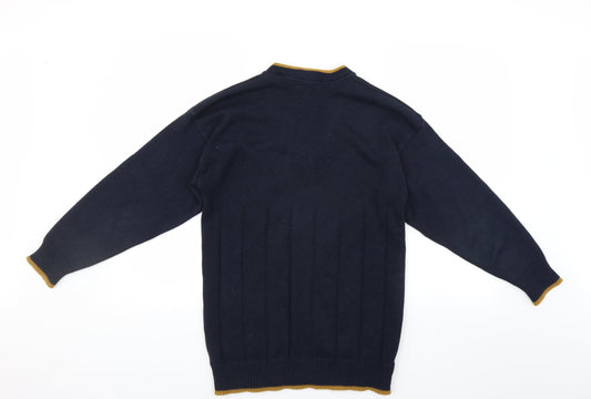 New Century Mens Blue Pullover Jumper Size S