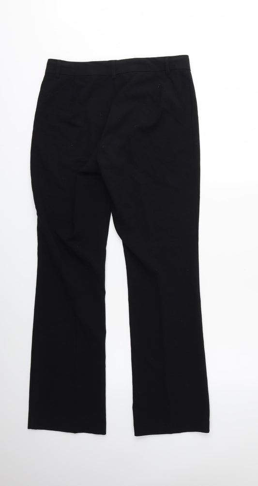 Marks and Spencer Womens Black Trousers Size 10 L30 in
