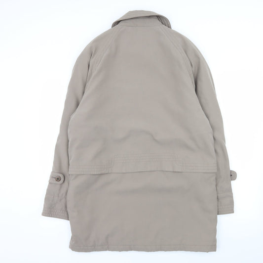 Telemac Womens Grey Overcoat Coat Size M