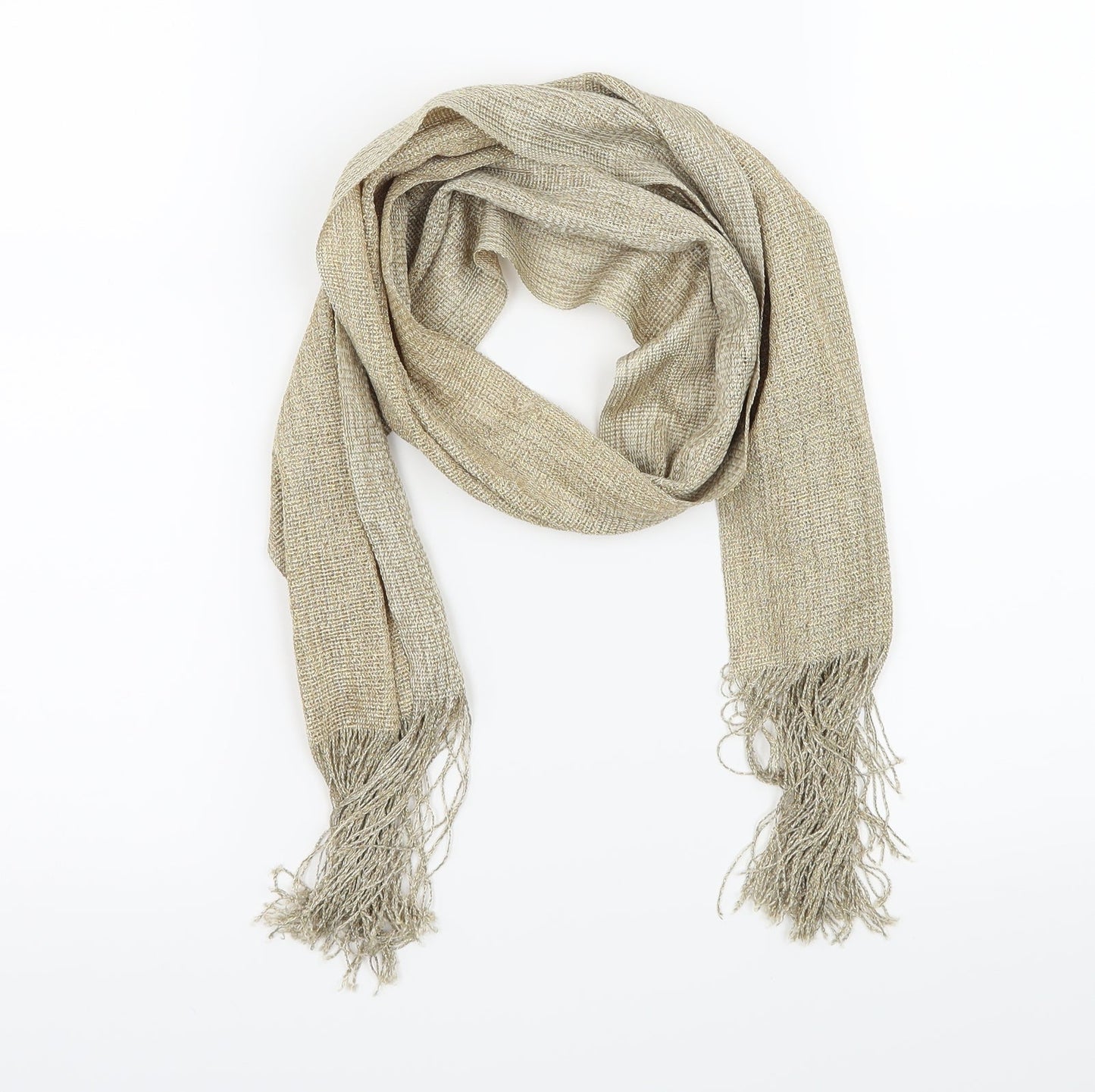 Preworn Womens Gold Scarf