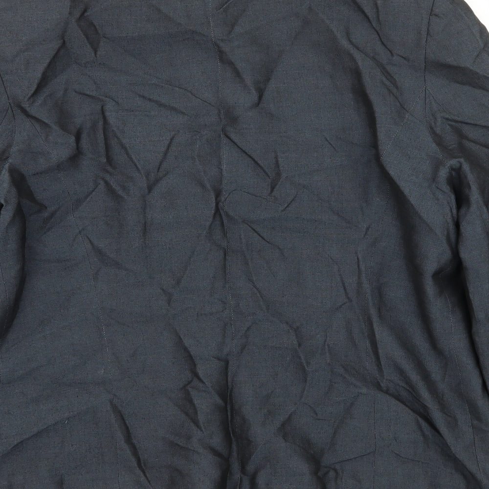 BHS Womens Blue Biker Jacket Size 12