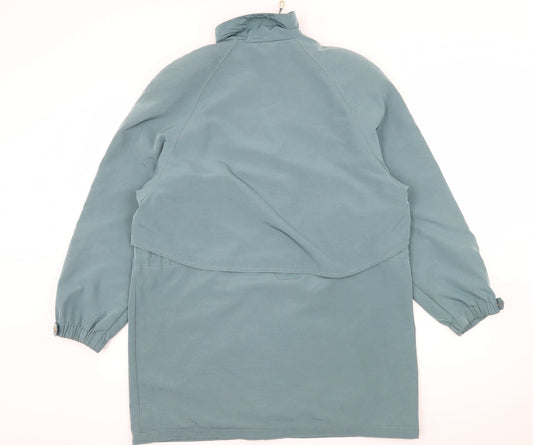 Silkana Womens Blue Overcoat Coat Size 12