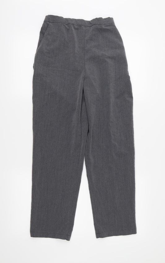Prew Womens Grey Trousers Size 12 L27 in