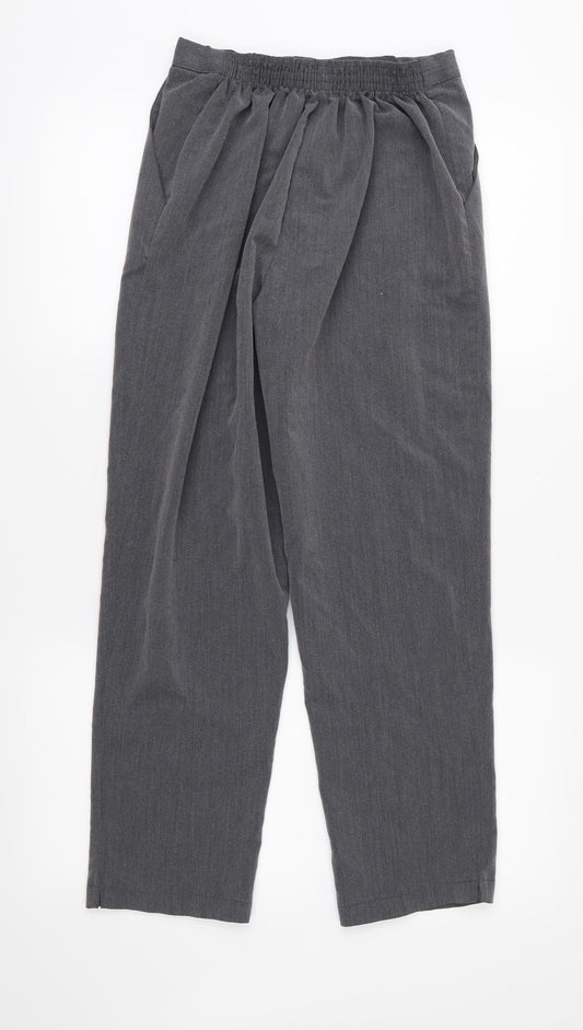 Prew Womens Grey Trousers Size 12 L27 in