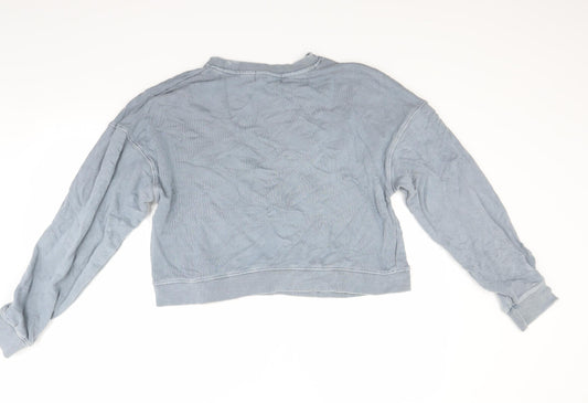 Pull & Bear Womens Blue Pullover Sweatshirt Size M