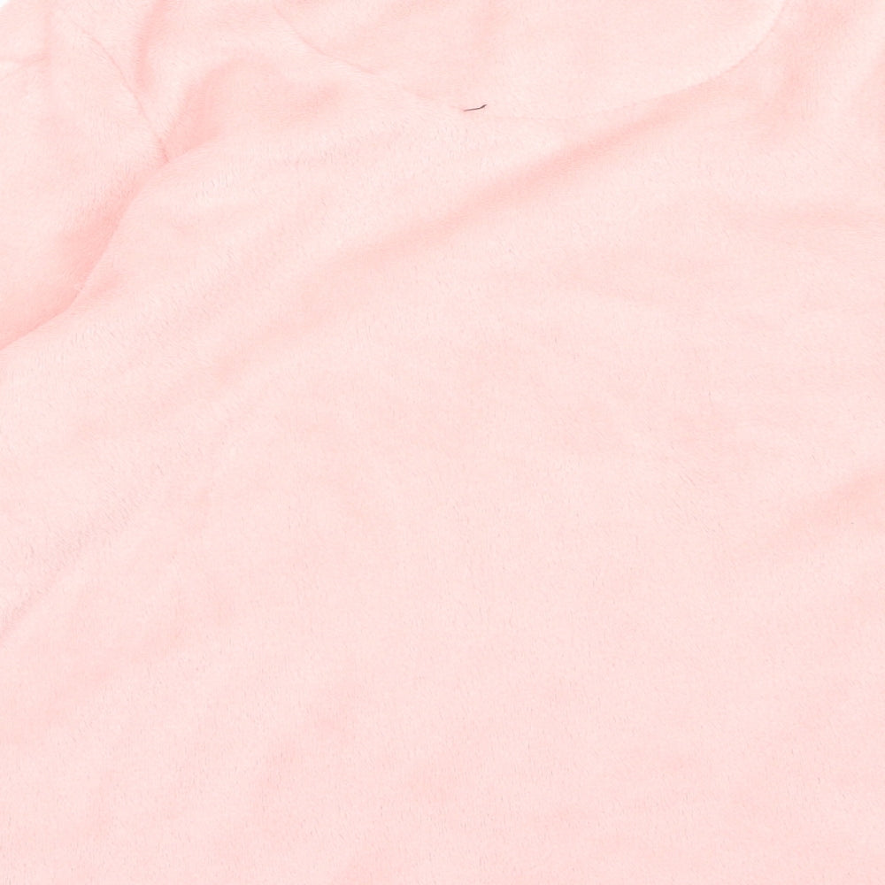 Brand and care label for Just Like You women’s pink fleece top pyjama top, size M, - dream queen