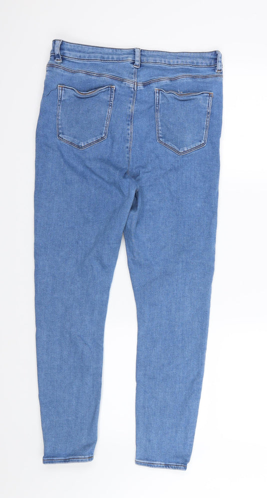 ASOS Womens Blue Denim Skinny Jeans Size 33 in L30 in