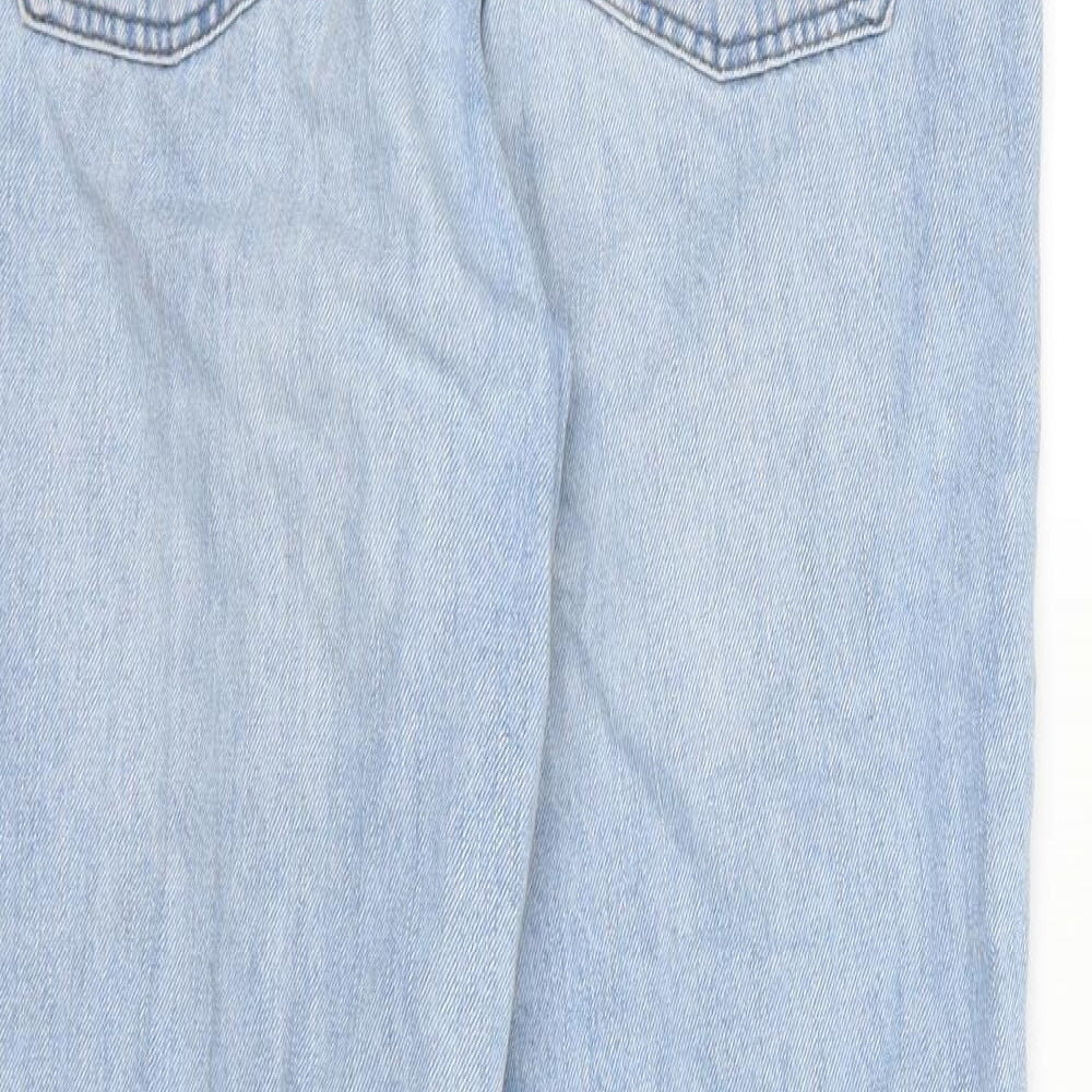 FB sister Womens Blue Denim Tapered Jeans Size S L26 in - Girlfriend Fit