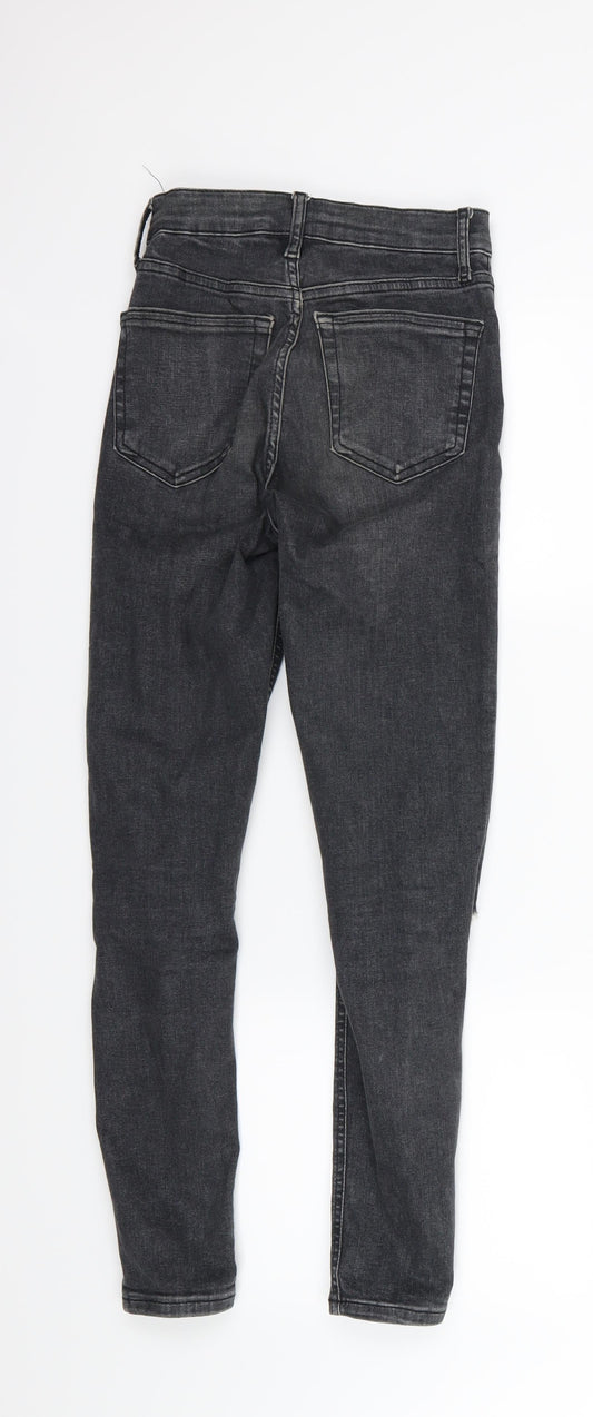 Topshop Womens Grey Denim Skinny Jeans Size 25 in L32 in - Jamie