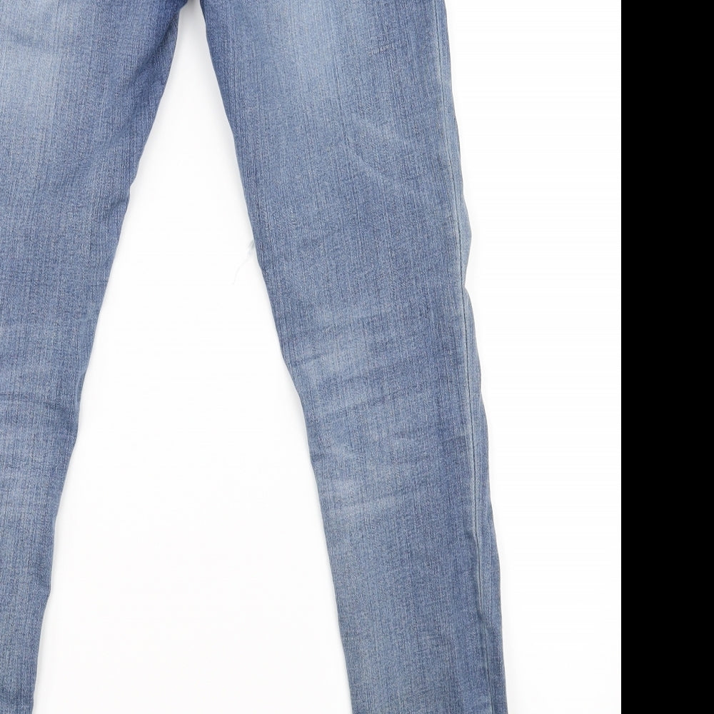 Super Dry Mens Blue Denim Skinny Jeans Size 25 in L30 in