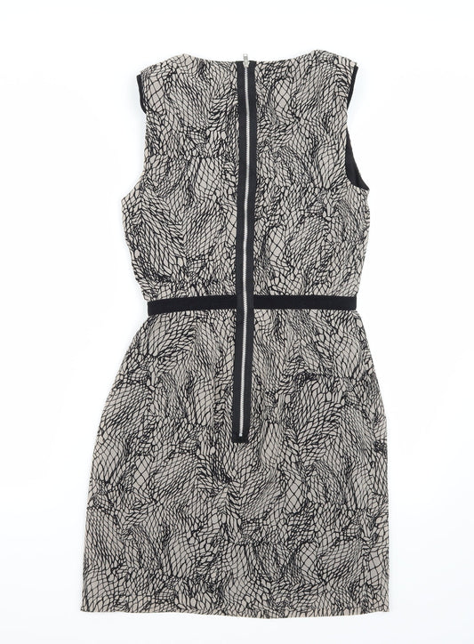 Topshop Womens Black A-Line Size 8