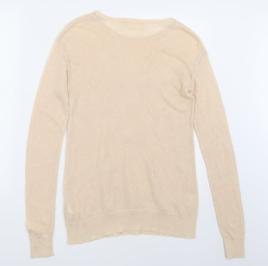Zara Womens Beige Pullover Jumper Size M