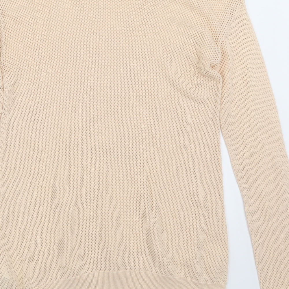 Zara Womens Beige Pullover Jumper Size M