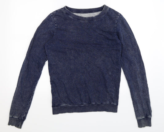 Preworn Womens Blue Pullover Sweatshirt Size 12