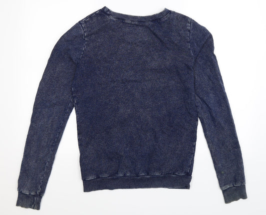Preworn Womens Blue Pullover Sweatshirt Size 12