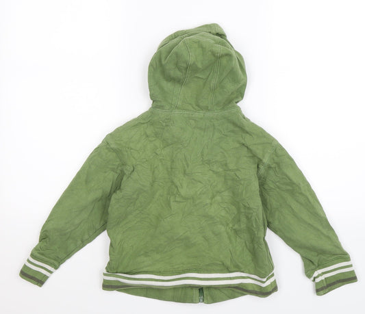 Vertbaudet Boys Green Full Zip Hoodie Size 8 Years