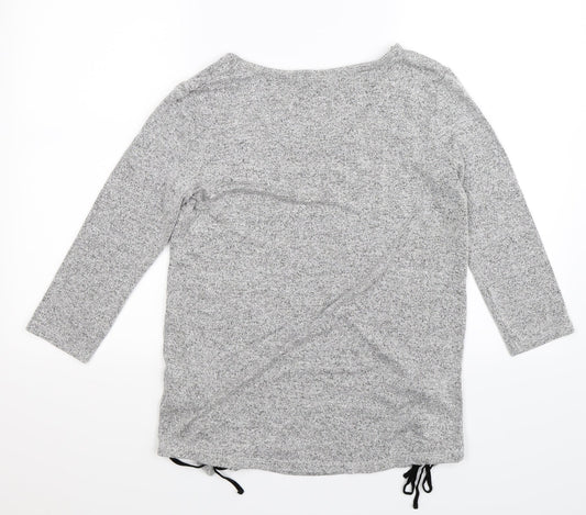 Papaya Womens Grey Knit Pullover Jumper Size 10