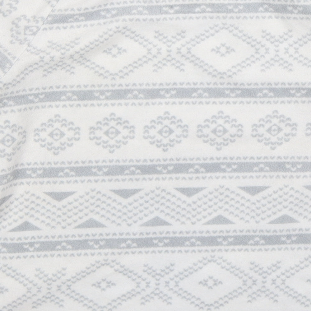 Debenhams Womens White Geometric Top Pyjama Top Size 10